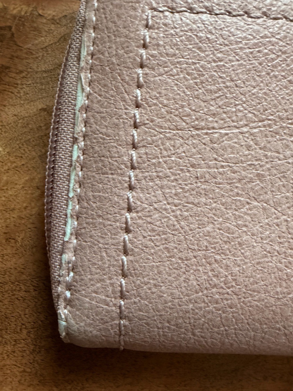 Roots Blush Pink Zip Around Continental Wallet - Picture 4 of 10